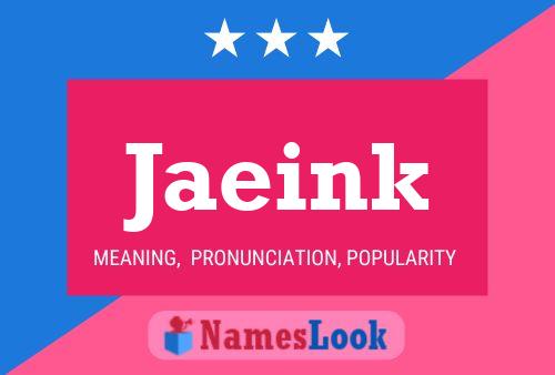 Jaeink Name Poster