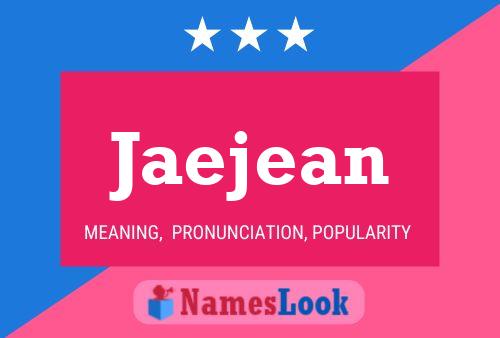 Jaejean Name Poster