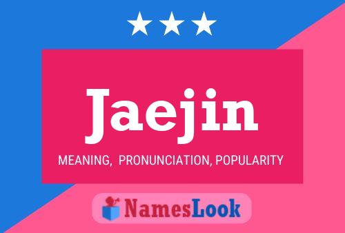 Jaejin Name Poster