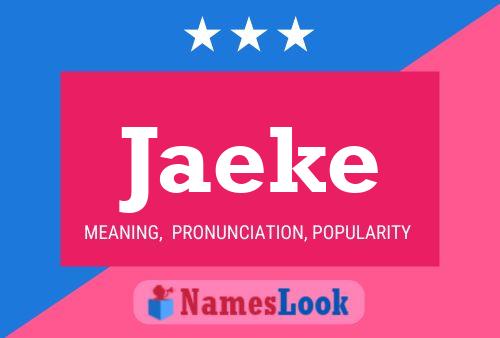 Jaeke Name Poster