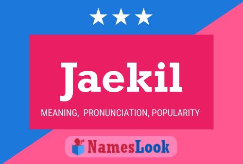 Jaekil Name Poster