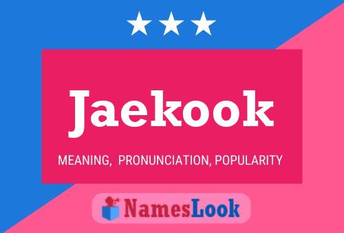 Jaekook Name Poster