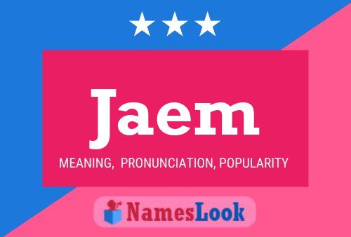 Jaem Name Poster