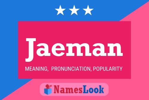 Jaeman Name Poster