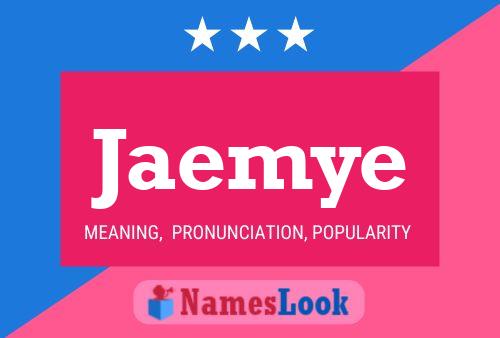 Jaemye Name Poster