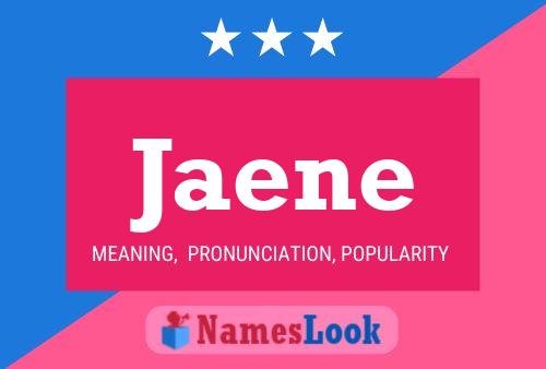 Jaene Name Poster