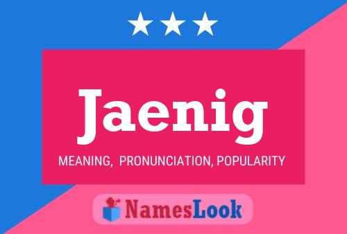 Jaenig Name Poster