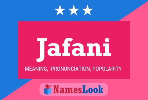 Jafani Name Poster