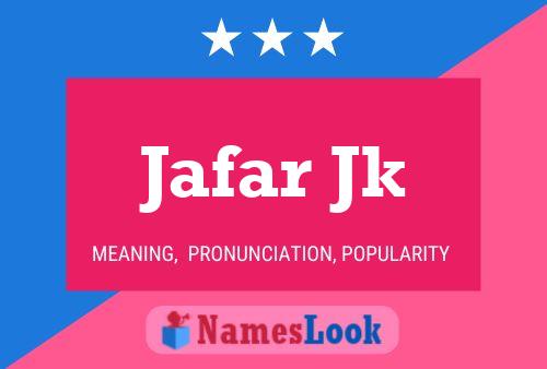 Jafar Jk Name Poster