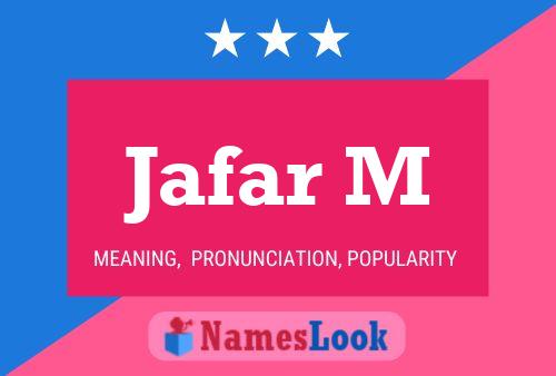 Jafar M Name Poster