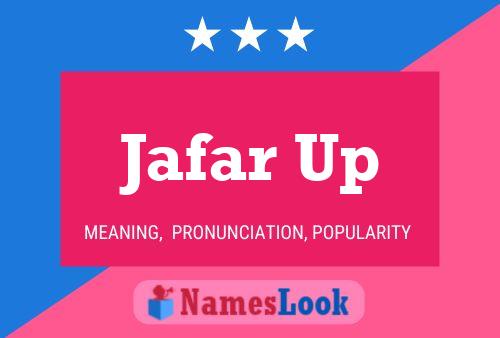 Jafar Up Name Poster