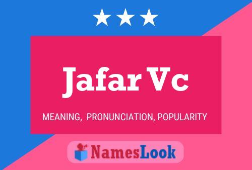 Jafar Vc Name Poster