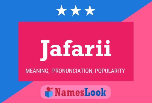 Jafarii Name Poster