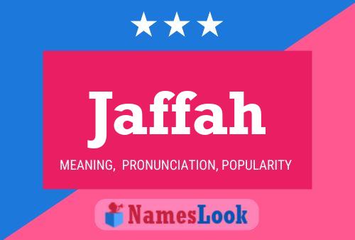 Jaffah Name Poster