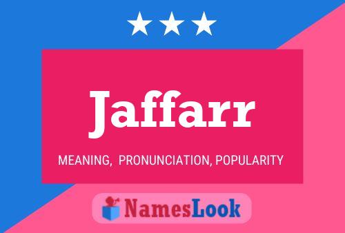 Jaffarr Name Poster