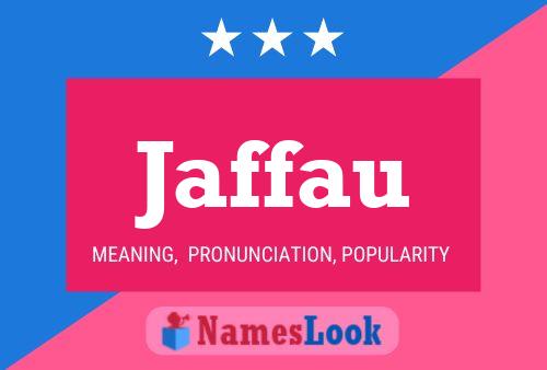 Jaffau Name Poster