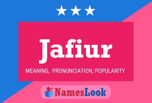 Jafiur Name Poster