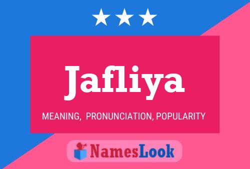 Jafliya Name Poster