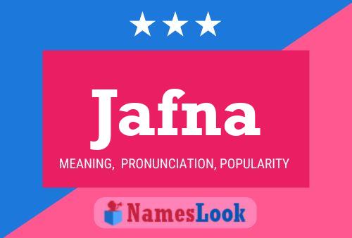 Jafna Name Poster