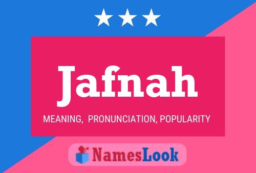 Jafnah Name Poster