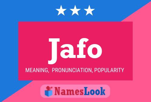 Jafo Name Poster