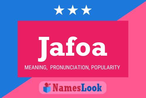 Jafoa Name Poster