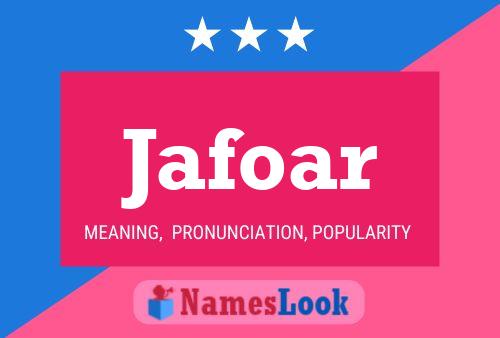 Jafoar Name Poster