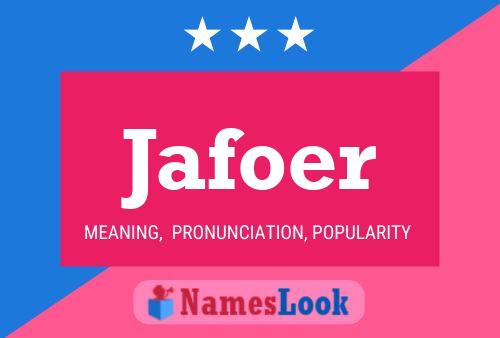 Jafoer Name Poster