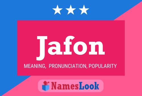 Jafon Name Poster