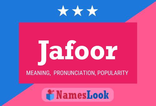 Jafoor Name Poster