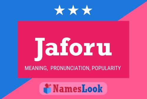 Jaforu Name Poster