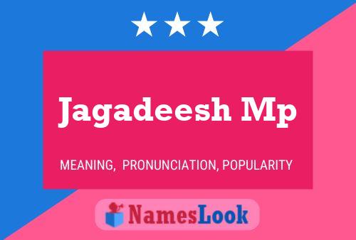 Jagadeesh Mp Name Poster