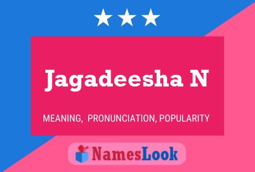 Jagadeesha N Name Poster