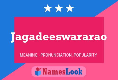 Jagadeeswararao Name Poster