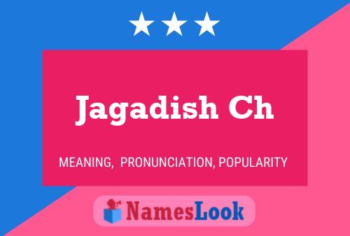 Jagadish Ch Name Poster