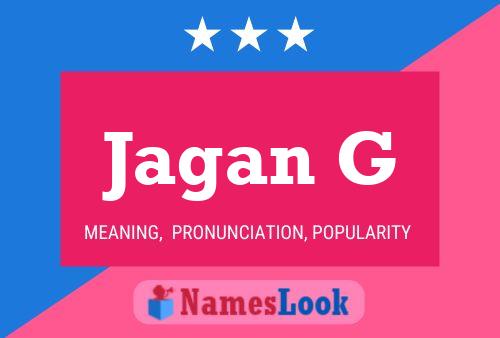 Jagan G Name Poster