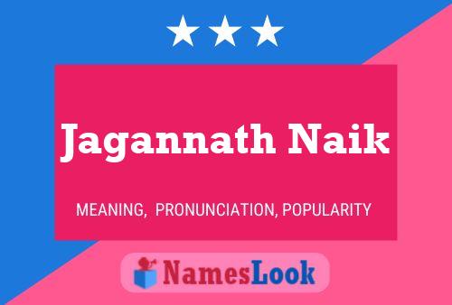 Jagannath Naik Name Poster