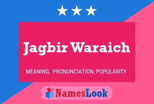 Jagbir Waraich Name Poster