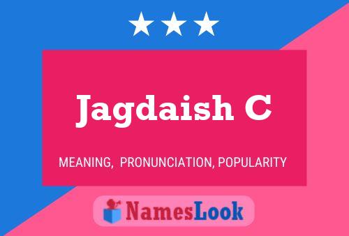 Jagdaish C Name Poster