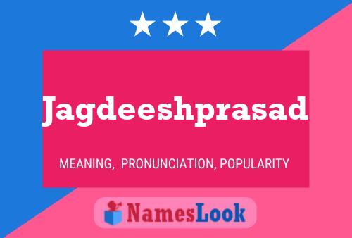 Jagdeeshprasad Name Poster