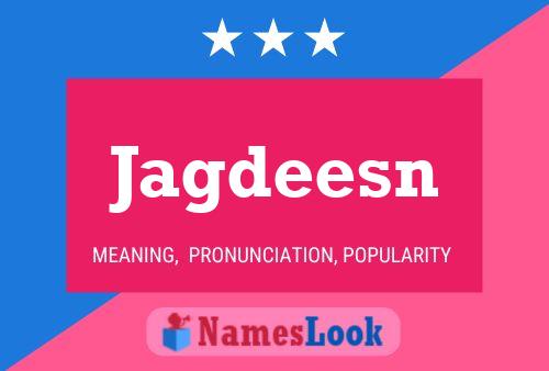 Jagdeesn Name Poster