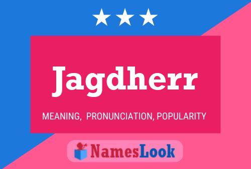 Jagdherr Name Poster