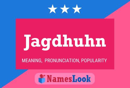 Jagdhuhn Name Poster