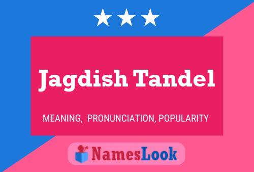 Jagdish Tandel Name Poster