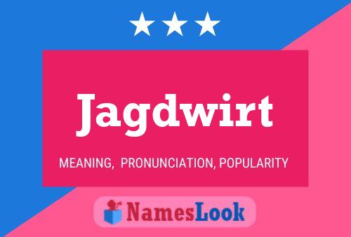 Jagdwirt Name Poster