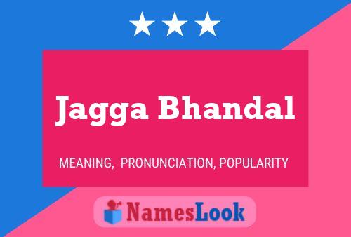 Jagga Bhandal Name Poster