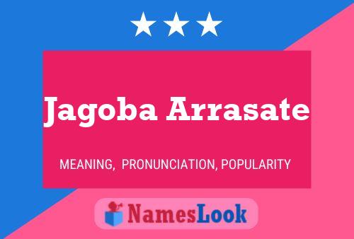 Jagoba Arrasate Name Poster