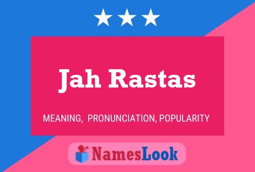 Jah Rastas Name Poster