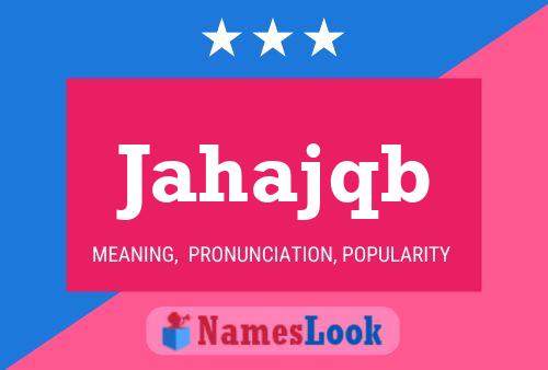 Jahajqb Name Poster