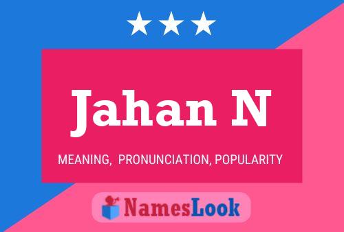 Jahan N Name Poster